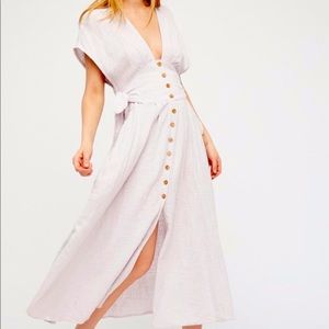 Free People Jacinta Button Down Midi